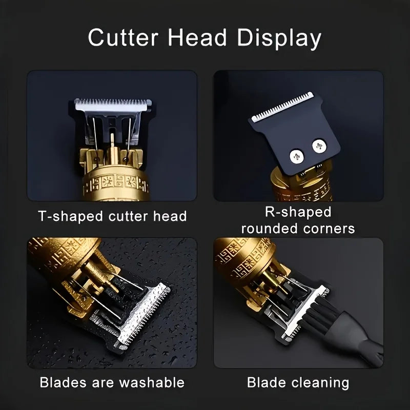 T9 Dragon-Carved Hair Clipper for Men