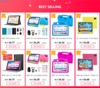 ANRY 2025 Kids Tablet Android 15 10.1 Inch A523 2.0GHZ 8GB