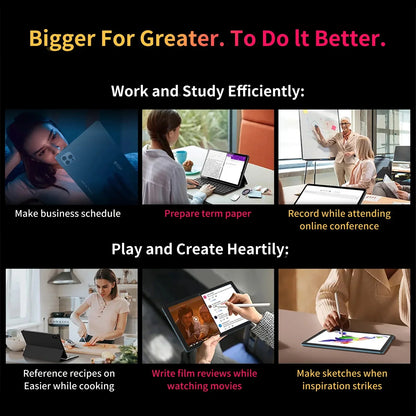 10.1-inch Tablet with 4GB RAM 64GB ROM, Android 11 System