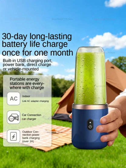 Compact Handheld Blender with 1000ml BPA-Free Cup, USB Rechargeable