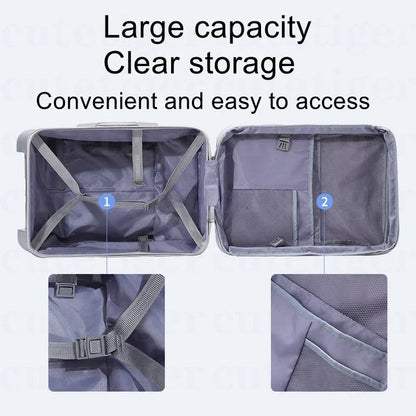 Can boarding suitcase Can sit and ride children's trolley bags lazy slip walker children's travel