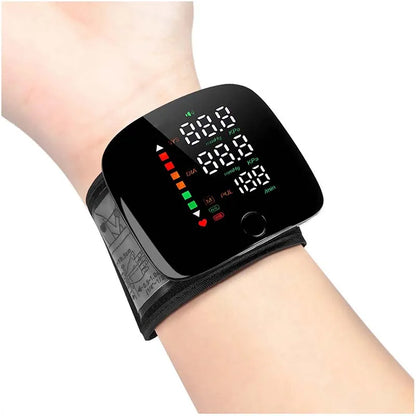 New Touch Screen LED Rechargeable Wrist Blood Pressure Monitor