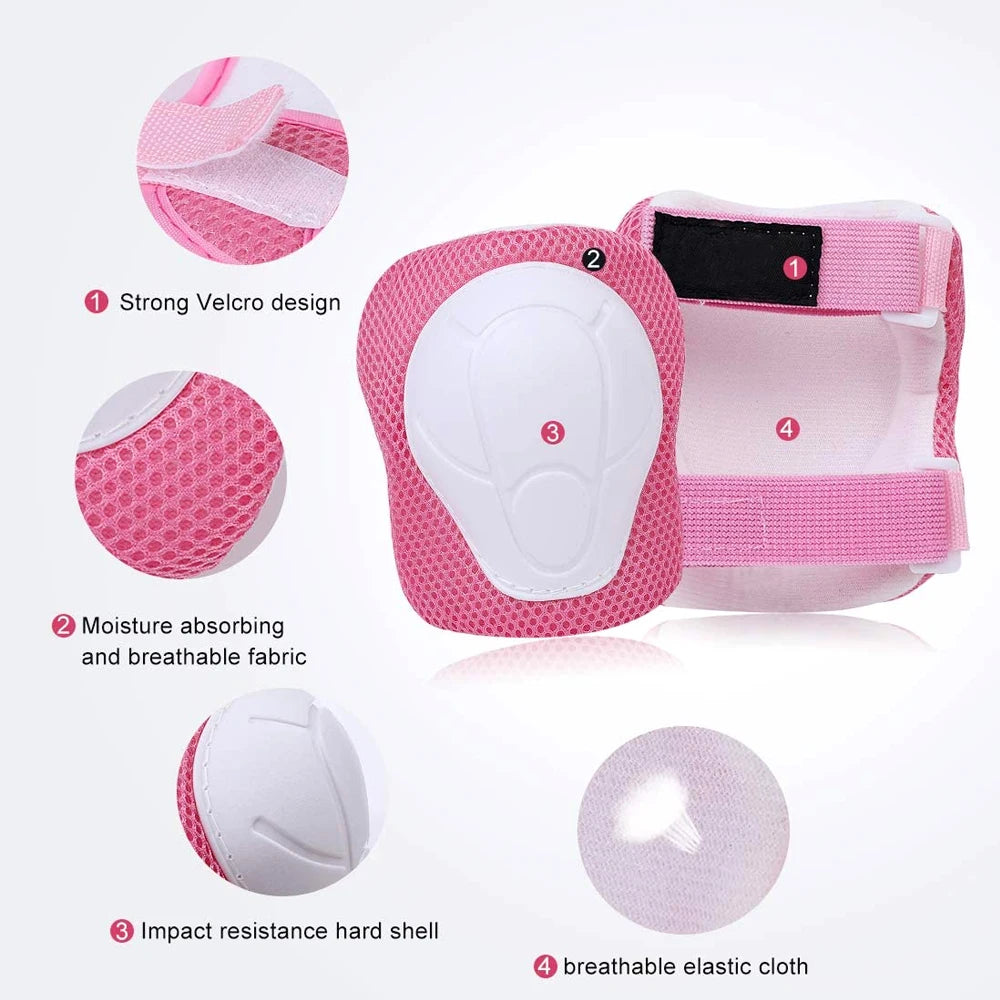 Safety Set with Wrist Guard for Skating Cycling New