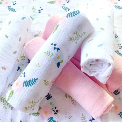 Baby Diapers Newborn Muslin Cotton Reusable Cloth Nappy Gauze Blanket Towels 50*70 Cm
