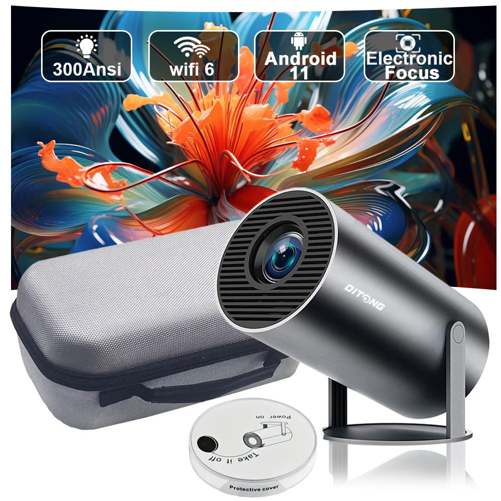 DITONG HY300 Plus HD Projector portatil 4K 1280x720P Android