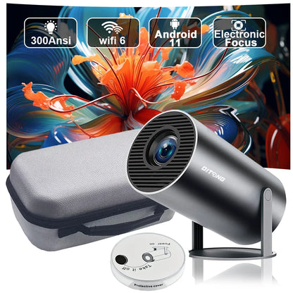 DITONG HY300 Plus HD Projector portatil 4K 1280x720P Android
