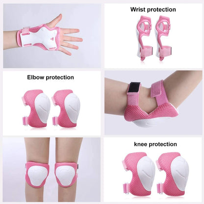 Safety Set with Wrist Guard for Skating Cycling New