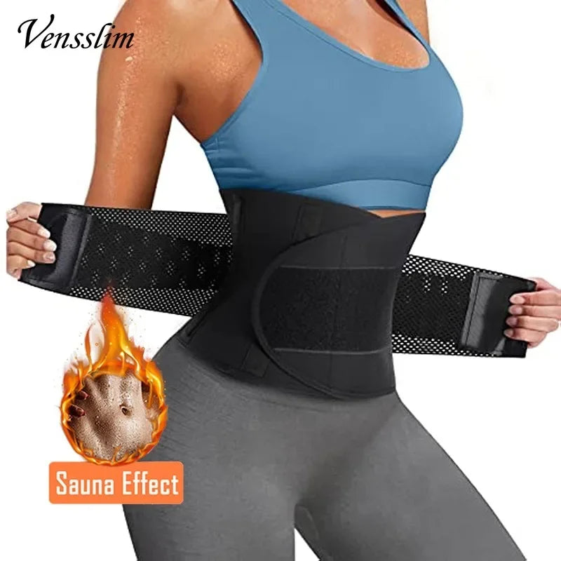 Women Sauna Sweat Abdomen Trimmer Belt Waist
