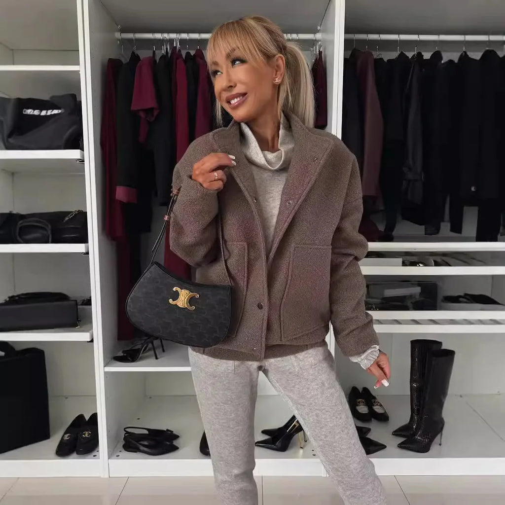 Winter Long-sleeved Casual Loose Warm Woollen Coats