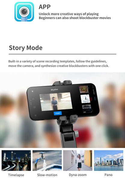 Selfie Stick Phone Gimbal Stabilizer For iPhone Android