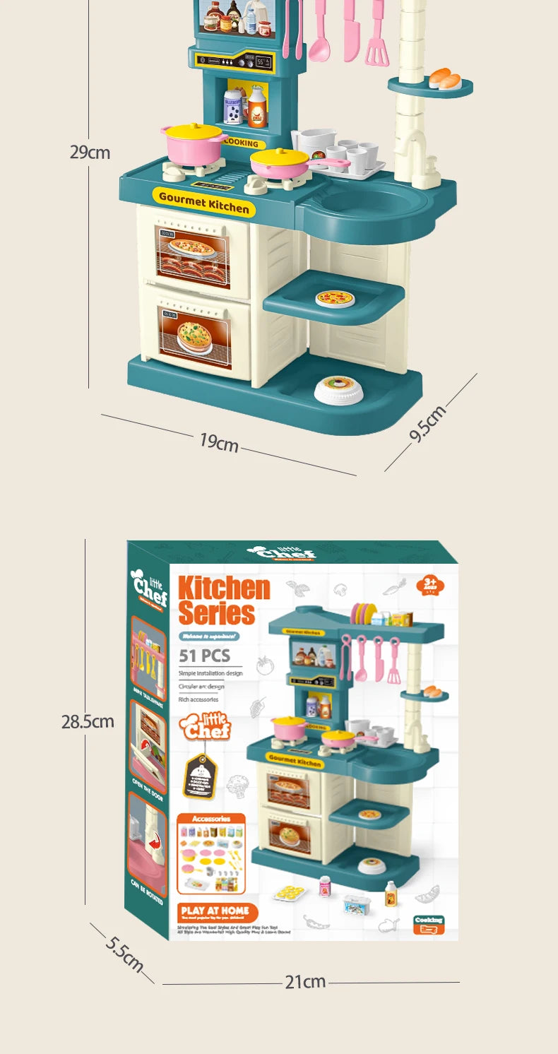 Kids Play Kitchen Accessories Playset