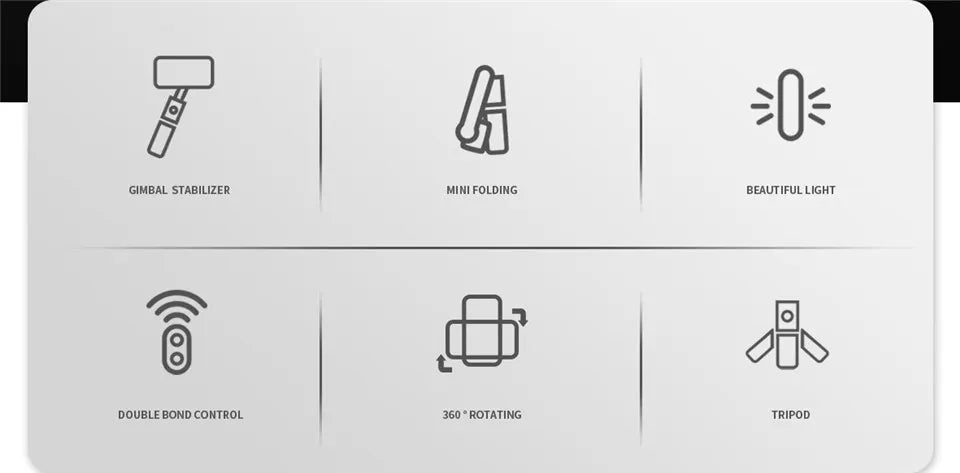 Gimbal Stabilizer For iPhone Android Cell Mobile Phone