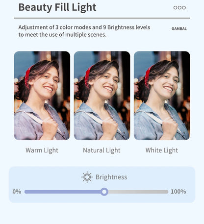 Selfie Stick Phone Gimbal Stabilizer For iPhone Android