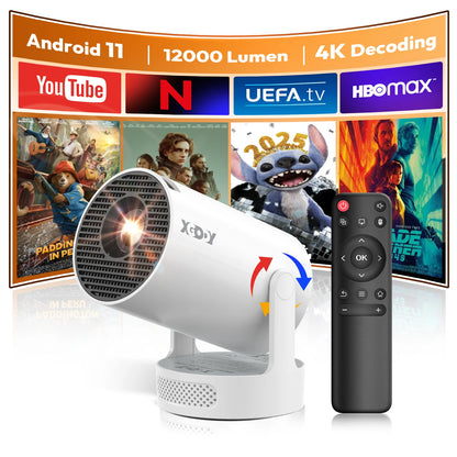 XGODY Gimbal Projector: 720P HD Smart Android Cinema