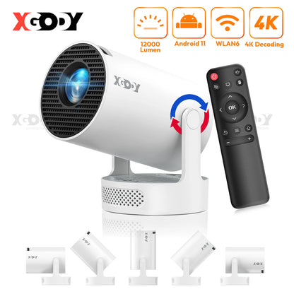 XGODY 720P Smart Projector: Your Plug-and-Play Home Cinema