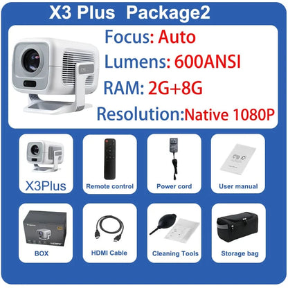 DITONG HY300 Plus Projector Android 4K 1280*720P Dual Wifi