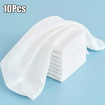 10pcs Reusable Baby Diaper Ecological Cotton Soft Gauze Diapers For Babies Double Layers Newborn Changing Nappies
