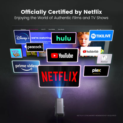 IWIMIUS 4K Projector Netflix Officially 800ANSI Native 1080P