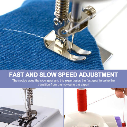 Beginner's Sewing Machine | 2-Speed, Double Thread, with Foot Pedal