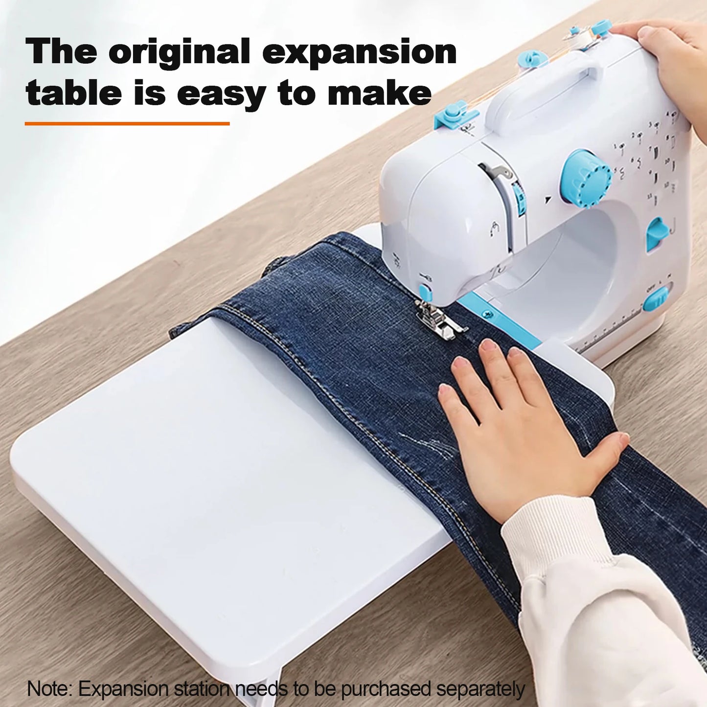 Portable Sewing Machine |12 Stitch Types, Horizontal Rotary Shuttle &amp; Metal Hook