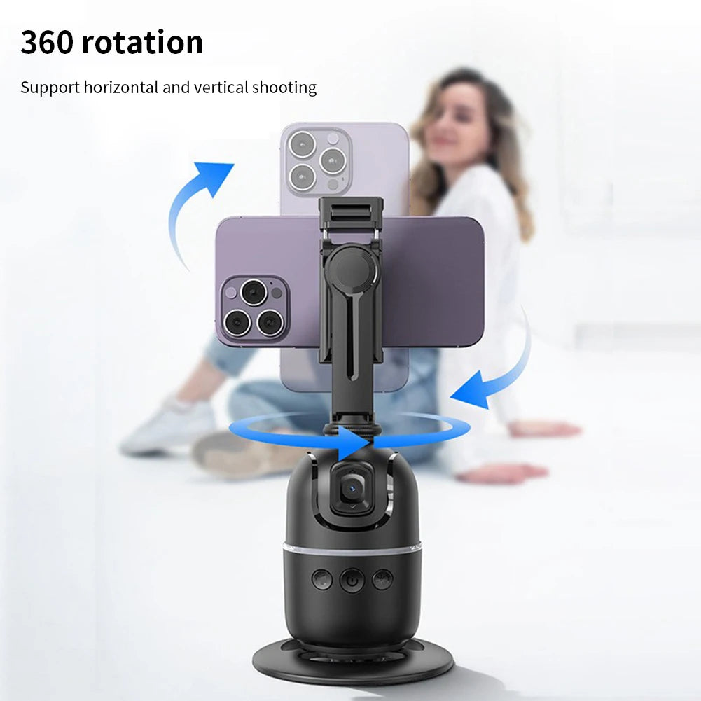 Auto Face Tracking Tripod 360° Rotation Auto Tracking Phone Holder