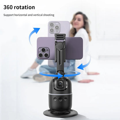 Auto Face Tracking Tripod 360° Rotation Auto Tracking Phone Holder