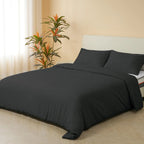 Good Nite King Duvet Cover Set - 200TC Stripe Pattern, Zipper Closure & Corner Ties