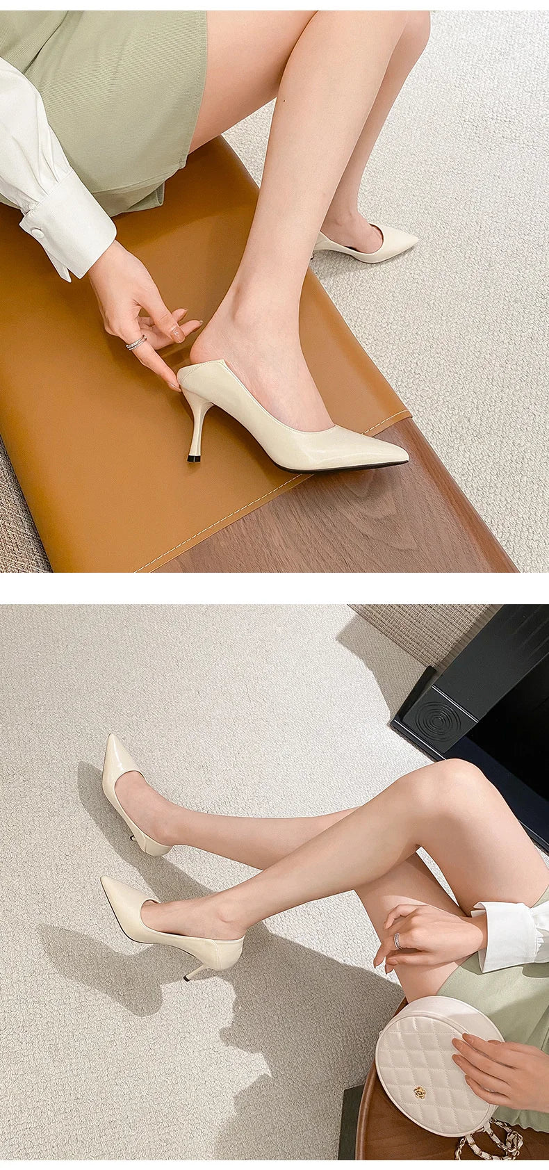Women's Elegant Pointed-Toe Slingback Pump