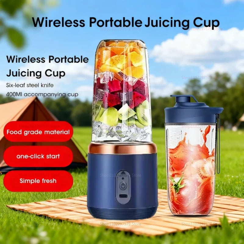 Compact Handheld Blender with 1000ml BPA-Free Cup, USB Rechargeable