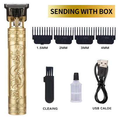 Professional Cordless Hair Clipper for Men - Waterproof Rechargeable