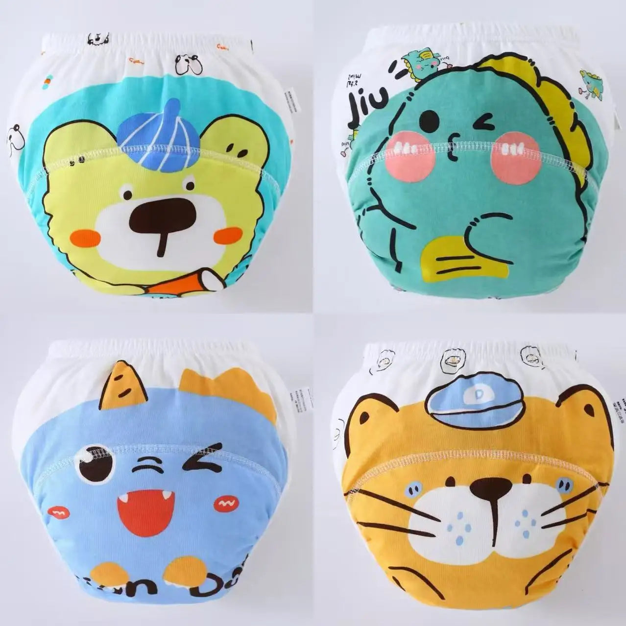 4PCS Baby Waterproof Diapers Pee Shorts Underwears Reusable Soft Ecological Cotton Toddler Potty Training Pants For Boys Girls