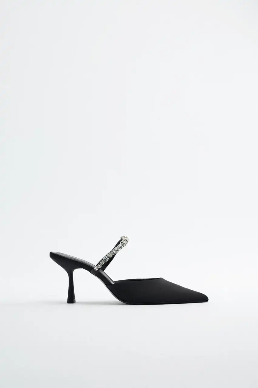 New Pointed Toe Stiletto Black Sexy