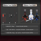 Tacticon Wired Headset for Multi-Platform Gaming with Flip-to-Mute Noise Cancelling Microphone