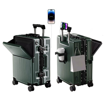 AIWEIN Aluminium Frame Suitcase PC Hard Shell