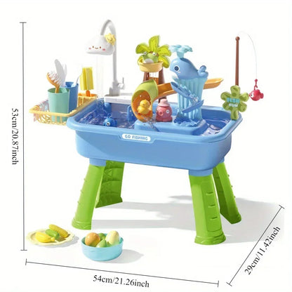 Kids Play Sink with Running Water & Electric Faucet