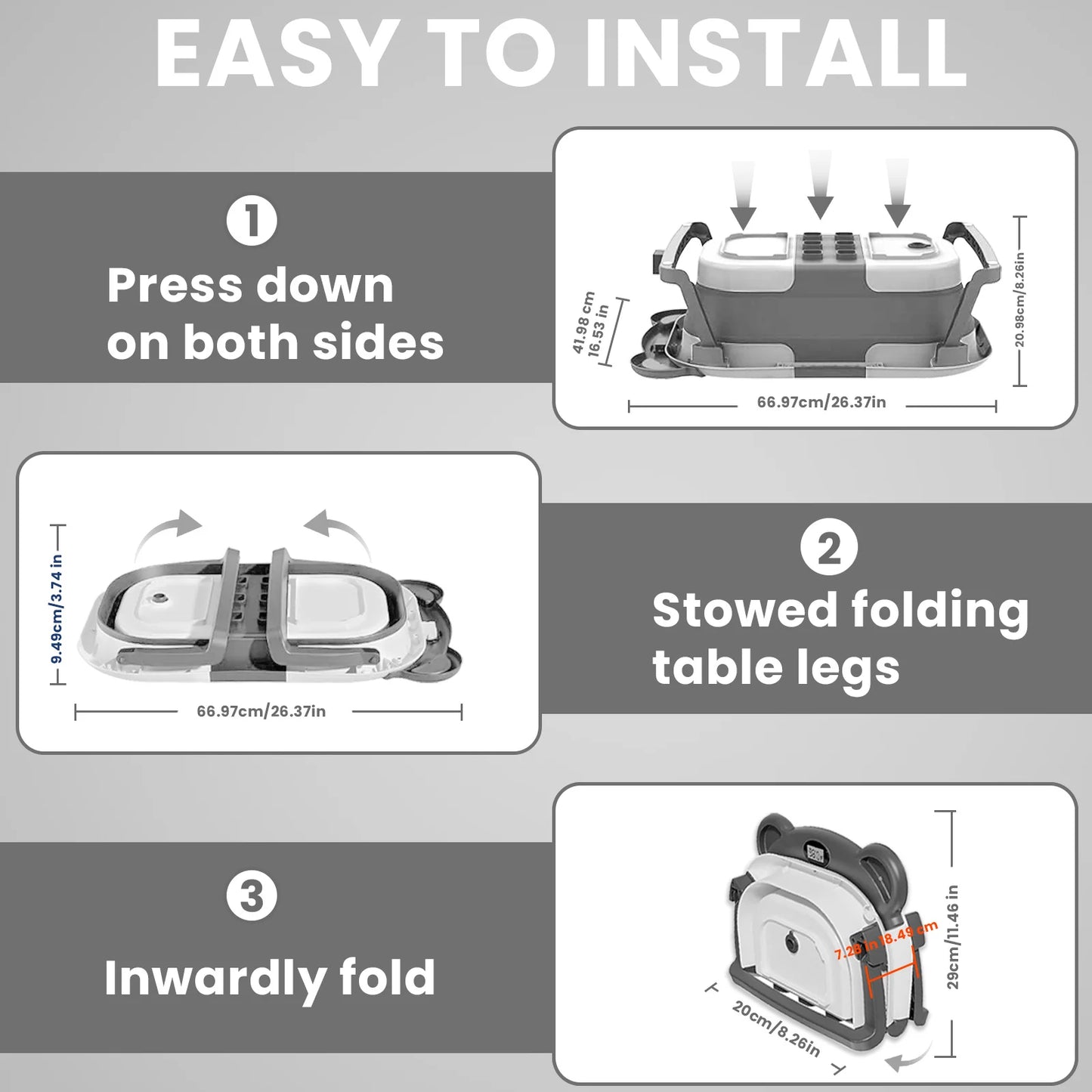 Portable Collapsible Baby Bathtub with Thermometer