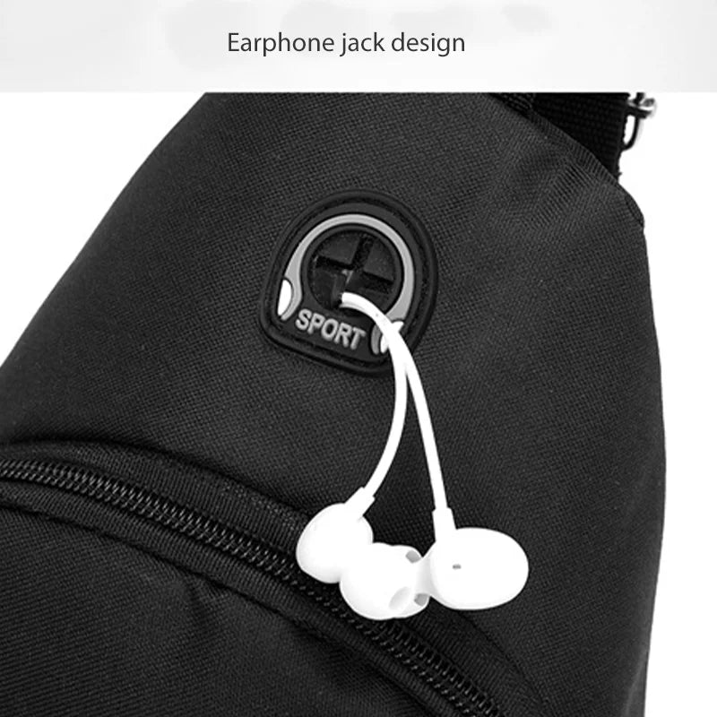 Men's Oxford Cloth Crossbody Bag