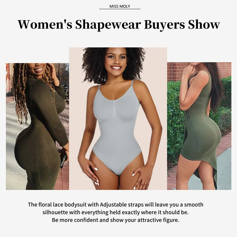 Full Body Shaper | All-in-One Slimming Bodysuit with Thong Back