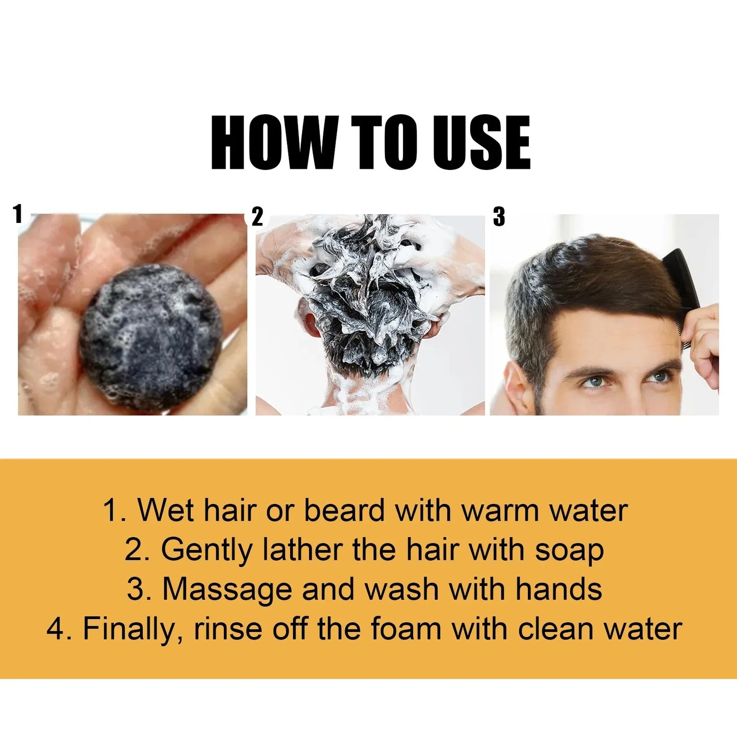 Polygonum Multiflorum Shampoo Bar for Men