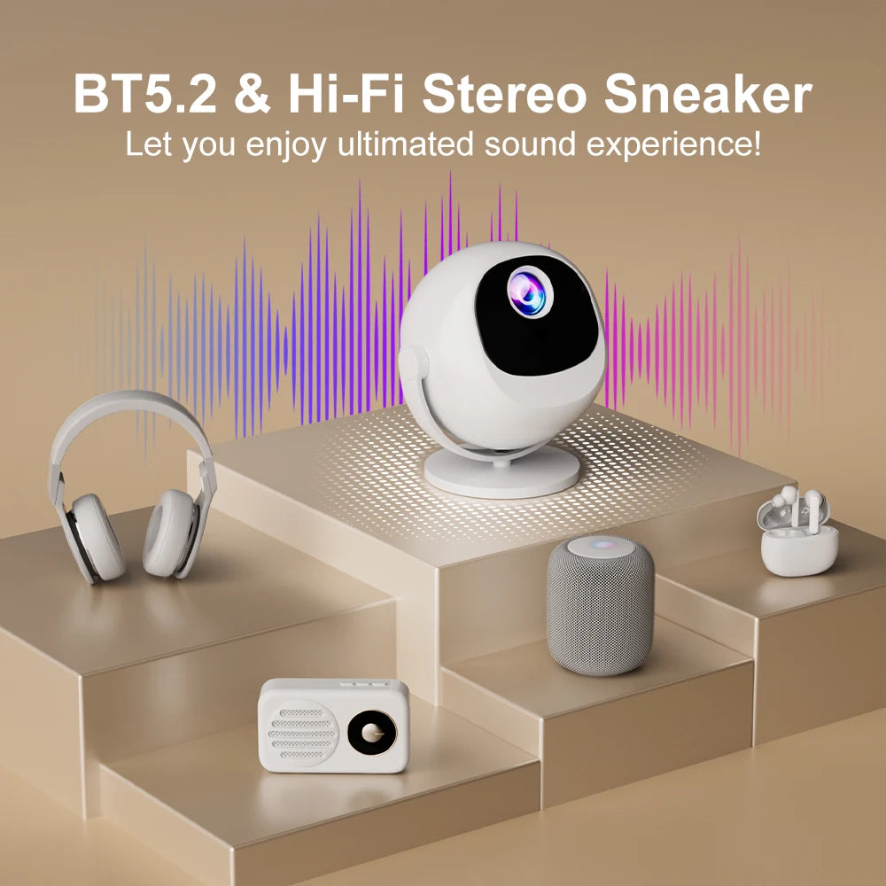 Salange 4K UHD Projector Android 11 with    WIf1 6 and Bluetooth