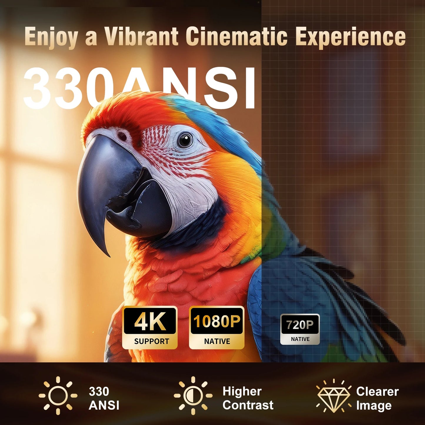 Magcubic HY310 Mini Projector Auto Focus 4K Native 1080P