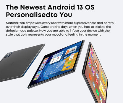 CHUWI Hi10X Pro Tablet 4G LTE Android 13 Widevine L1 10.1"