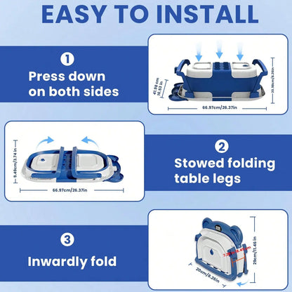 Portable Collapsible Baby Bathtub with Thermometer