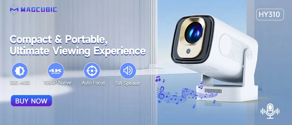 Magcubic Projector Android 11 4K 1280*720P HY300 Pro + Dual Wifi