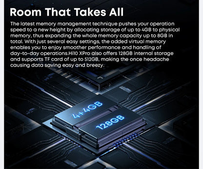 CHUWI Hi10X Pro Tablet 4G LTE Android 13 Widevine L1 10.1"