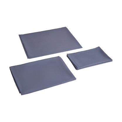 Lifeideas Linen-Style Sheet Set - 4-Piece, Silver-Grey, Easy-Care Polyester Blend