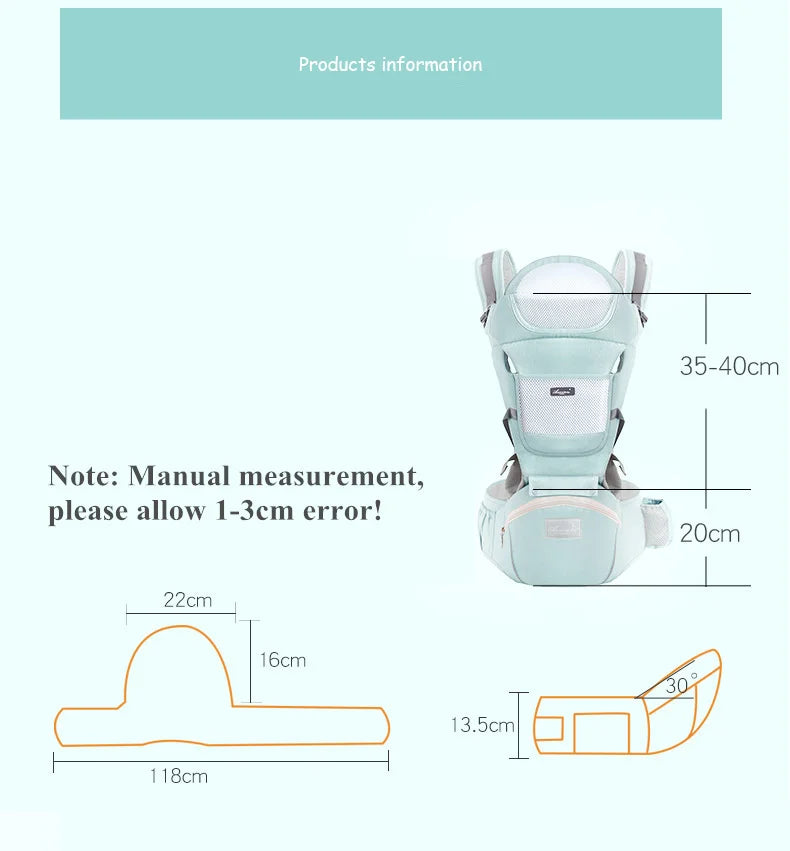Versatile 6-in-1 Baby Carrier | From Newborn to Toddler (20kg)