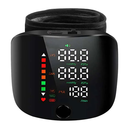 New Touch Screen LED Rechargeable Wrist Blood Pressure Monitor