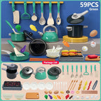 Play Kitchen Accessories Kit with Play Pots
