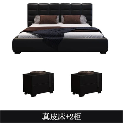 Modern Minimalist Queen Size Bed Frame with Storage